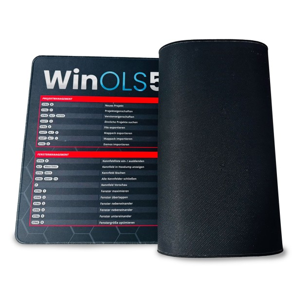 Premium XXL Mauspad (900x400x5mm) mit WinOLS 5 Shortcuts / von Stage N